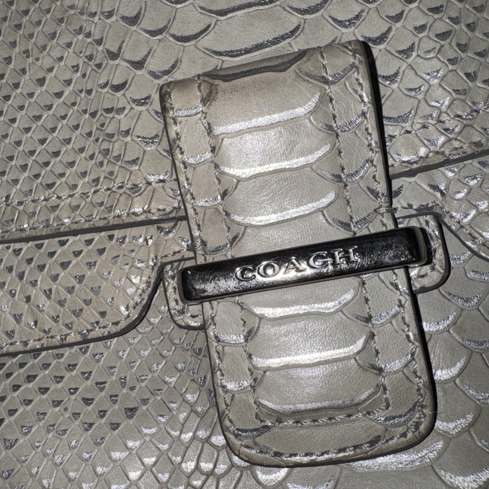 Coach Carrie Madison Pinnacle Python Embossed Lea… - image 11