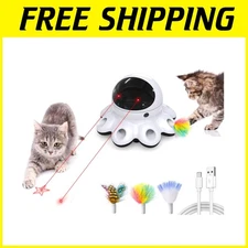 Automatic 2-in-1 Cat Motion Toy with Fast Laser Trajectory