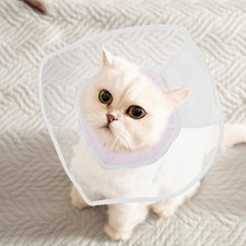 Pet Anti Licking Collar Breathable PVC Cat Surgery Recovery Collar