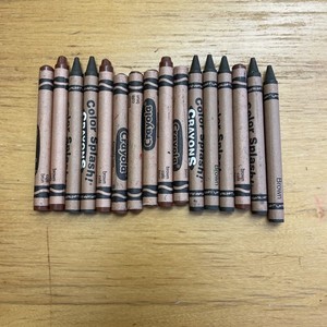Lot Of 16 Brown Crayons
