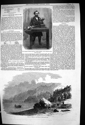 Alt 1858 Charles Dickens Reading Little Dombey Martin'S Hall Buchsbaum viktorianisch
