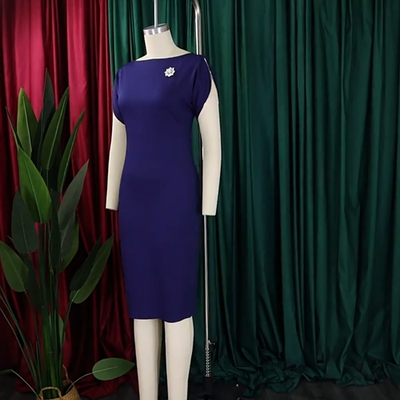 Womens 1950s Vintage Bodycon Pencil Midi Dress Work Church Sheath Summer  Dress | eBay