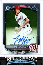2025 Bowman Draft Chrome 1st Landon Harmon Prospect Autograph Auto G327