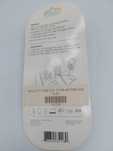 Lote De 10 NUEVO Puerto Universal USB Cargador Coche Encendedor Adaptador para Teléfono Foto 3 de 4