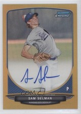 2013 Bowman Chrome Prospects Gold Refractor 18/50 Sam Selman #BCP-SS Auto 0b0