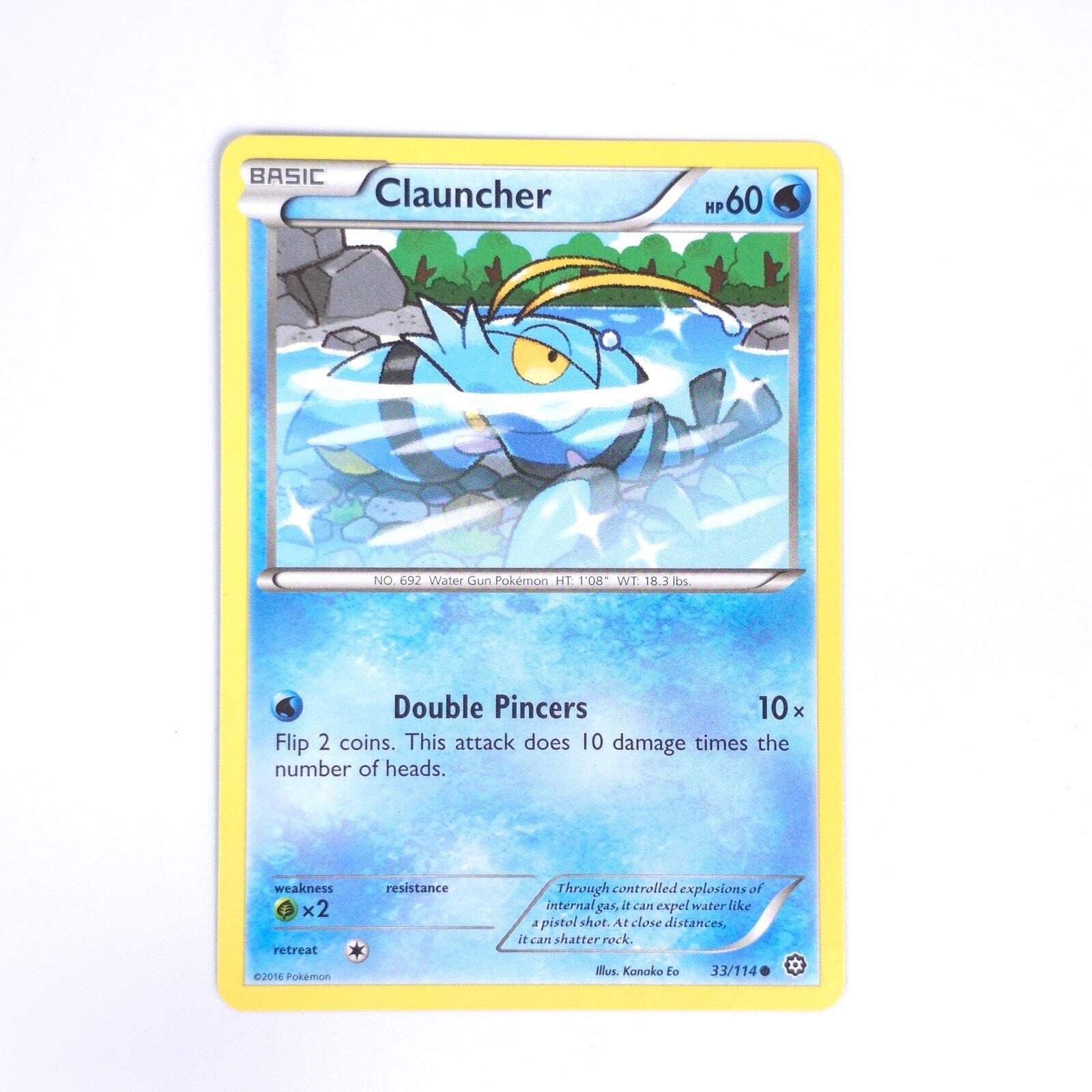 Clauncher 33/114 Pokemon XY - Steam Siege Common NM
