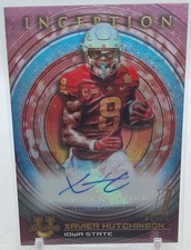 XAVIER HUTCHINSON 2023 BOWMAN U INCEPTION INITIATION PINK #65/75 AUTOGRAPH 