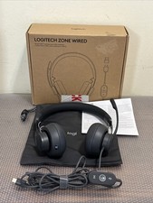 Logitech Zone Wired On-Ear Headset - Dark Gray