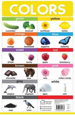 Colors: My First Early Learning Wall Posters by Wonder House Books 2020 PB NEW