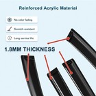 For 2011-2024 Dodge Durango 4pcs Window Visor Vent Sun Rain Guard Wind Deflector