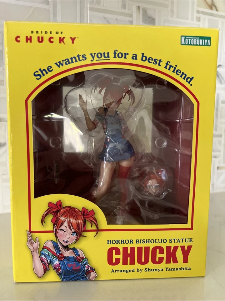 Chucky Horror Bishoujo Statue – Bride of Chucky – Bonus Face & Arm – Kotobukiya - Image 2 of 4