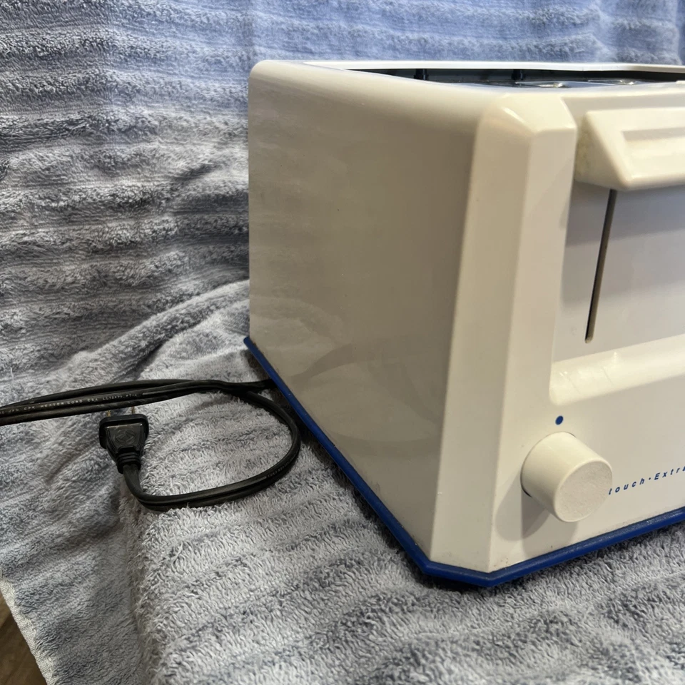 Tostadora Proctor Silex 4 Rebanadas Ranuras Extra Anchas para Bagels, Blanca, Probada Funciona Foto 4 de 4