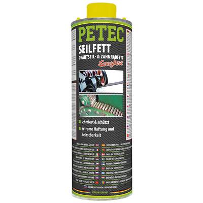 Seilfett Seil Fett Drahtseil & Zahnradfett Spray Schmierung PETEC 73610 1 Liter