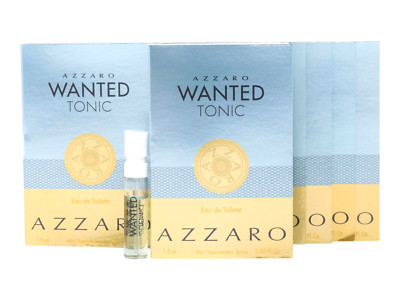AZZARO WANTED TONIC EDT 1.5ml .05fl oz x 10 COLOGNE SPRAY SAMPLE VIALS