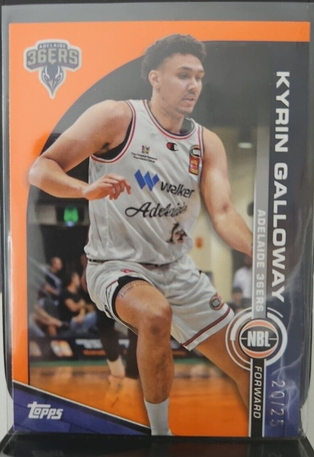 2023-24 Topps NBL #6 Kyrin Galloway Adelaide 36ers Orange /25