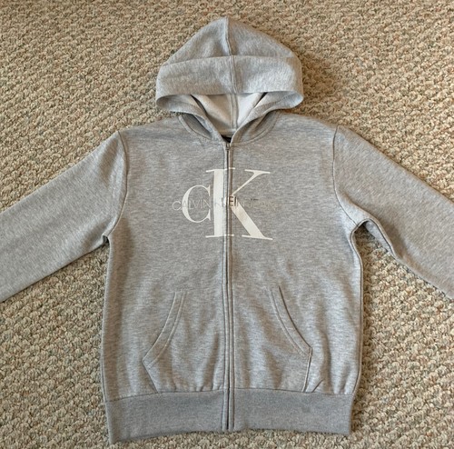 Calvin Klein NEW w/Tags Youth Gray Full Zip Hoodie Youth Size XL 16 - Picture 11 of 12