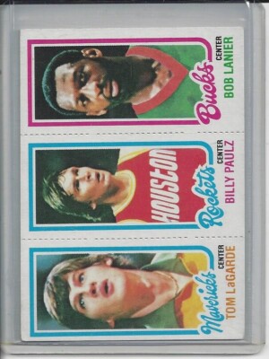 1980 Topps basketball #150 Bob Lanier/#109 Billy Paultz/#69 Tom LaGarde