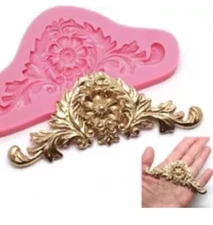 European Retro Silicone Mold - Cake Fondant Clay Decorating Craft Resin Mould