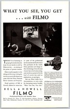 1930 Print Ad Bell  Howell Filmo What You See You Get with Filmo Camera