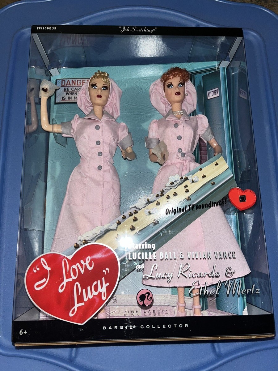 2008 I Love Lucy & Ethel “Job Switching” Barbie Pink Label Brand
