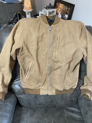 lucky brand mens suede jacket