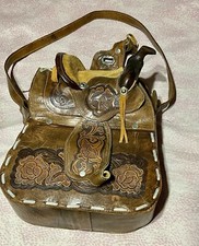 Western Handmade Horse Saddle Purse Missing Clasp 