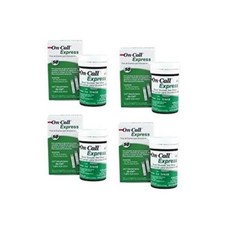 200 On Call Express 4 boxes of 50 Test Strips Fast Free Shipping