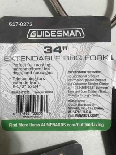 "Horquilla extensible para barbacoa Guidesman 2 piezas de 9-1/2"" a 34"" (LY-2)" - Imagen 3 de 3