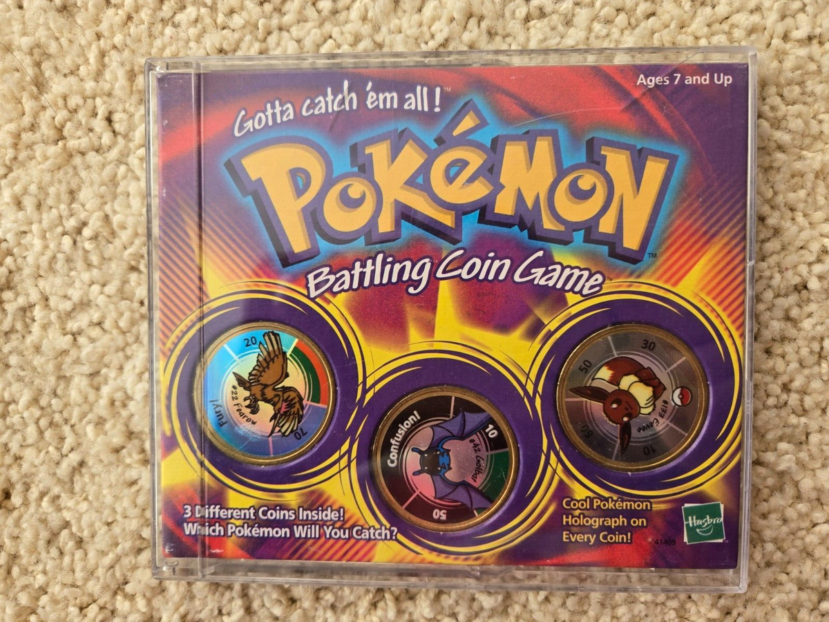 Pokemon Battling Coin Game 1999 - 3 Coins | eBay