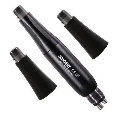SANDENT Dental Hygiene Prophy Air Motor Handpiece 4 Holes /+3 Nose Cones 360° Swivel Kit