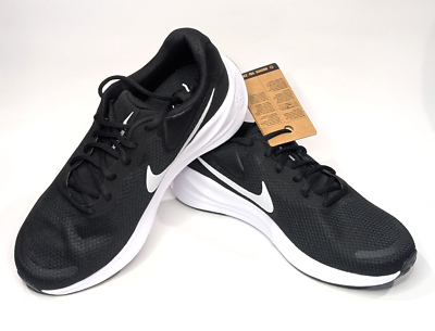 Nike Revolution 7 Black White Men\'s Size 9.5 FB2207-001 NIKE Revolution 7 Mens FB2207-001 (Black/White), Size 9.5  main image 3