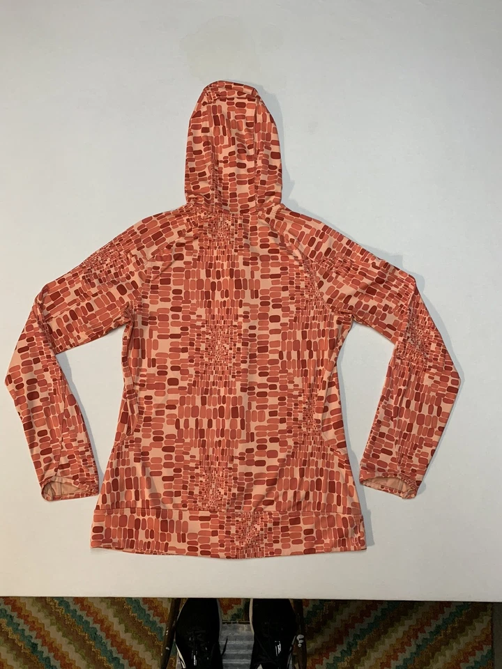 Куртка с капюшоном Merrell Peach с геометрическим принтом Opti Wick на молнии размер M грудь 36 дюймов - Изображение 2 из 4