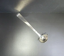 Art Deco Modern Cream / Gravy Ladle Sterling Silver Denmark Handsmedet Thorvald