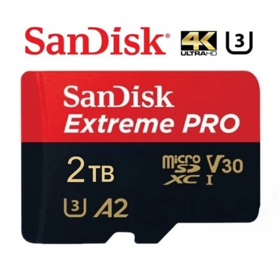 MARKENLOS SANDISK Extreme PRO, 2TB Micro SD Speicherkarte, SDXC UHS-I mit SD-Adapter