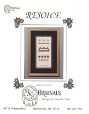 DKT Originals : REJOICE Peace on Earth / Cross Stitch - Needlework Pattern