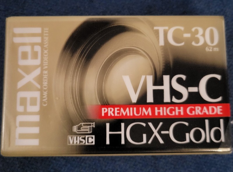 Maxell VHS-C TC-30 HGX-Gold Premium High Grade Camcorder Video Tape Cassettes