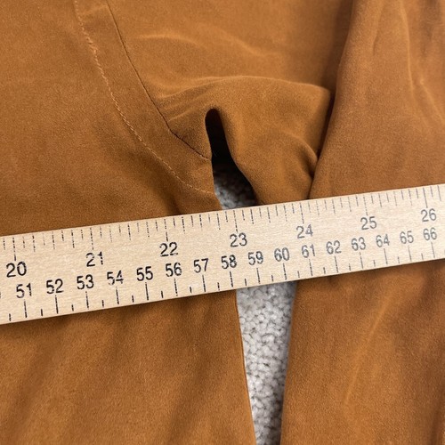 Orvis Shirt Mens Medium Brown Microsuede Faux Suede Workwear Field Hunting - Picture 11 of 14