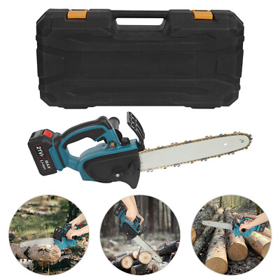 12 in Handheld Chainsaws Electric Chainsaws Trees Cutting Saw Rechargeable 21 V