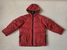 Big Boys Or Men’s Red & Brown Double Sides Down Jacket Coat Size M