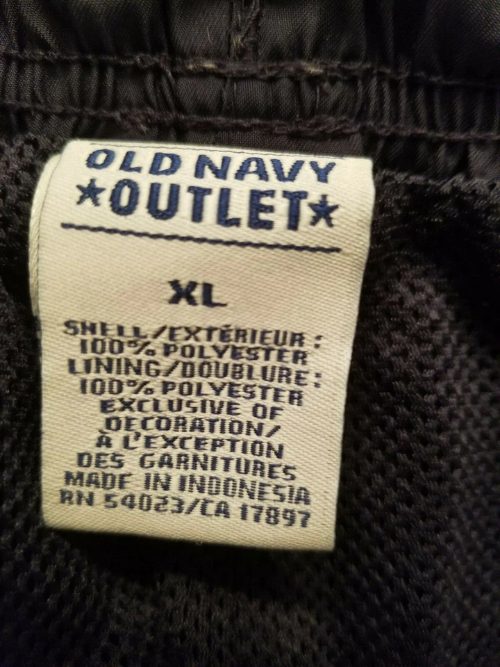 Pantalones antiguos azul marino para hombre talla XL X grandes azules blancos a rayas forrados con malla Foto 2 de 4