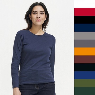 SOL'S Women's Long Sleeve T-Shirt Imperial 02075 Damen T-Shirt NEU