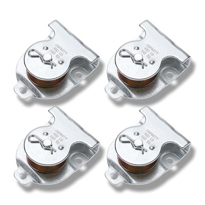 AuInn Ceiling Mount Single Pulley in Zinc 1-1/2'' Wall Mount Pulley Hardware 3/8''