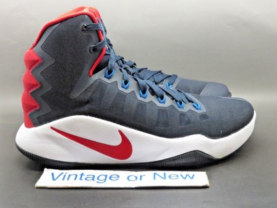 Men S Nike Hyperdunk 16 Usa Away Dark Obsidian Crimson Basketball Shoes Sz 8 Ebay