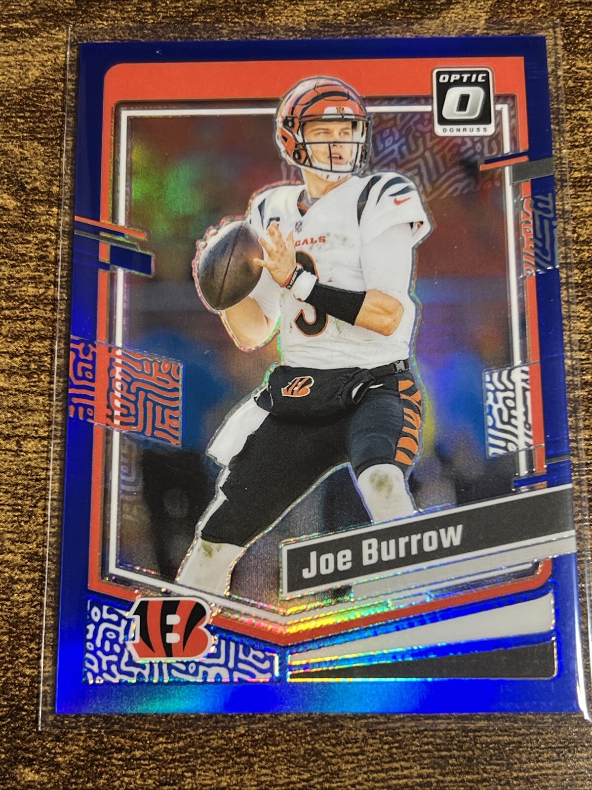 JOE BURROW 2023 Donruss Optic Blue Holo Prizm /199 #42 Bengals
