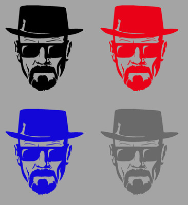Aufkleber Sticker Heisenberg Walter White Breaking Bad  div. Farben