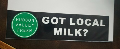 Vintage 1980s Hudson Valley Dairy Milk Bumper Sticker