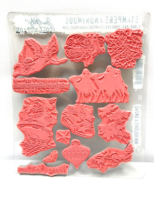 Tim Holtz Cling Mount Stamps: Mini Holidays 4 CMS142