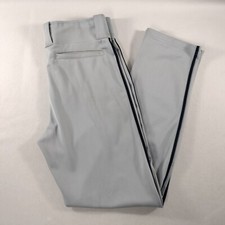 NIKE Dri-Fit Gray Blue Stripe Baseball Pants Youth Size XL