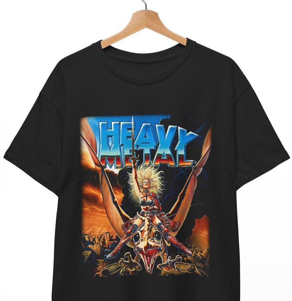 Heavy Metal tシャツ、映画にインスパイアされたシャツ、クラシックレトロロックンロールユニセックスt