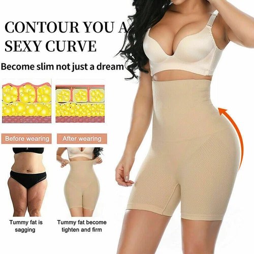Shapemint Body Shaper Shorts a vita alta - Shapewear per donna controllo pancia - Foto 10 di 15
